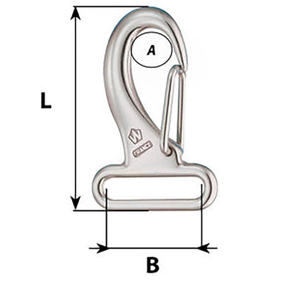 Suncoast Marine and Auto offers Wichard Webbing Snap Hook - 30mm - Length 60mm [02284]