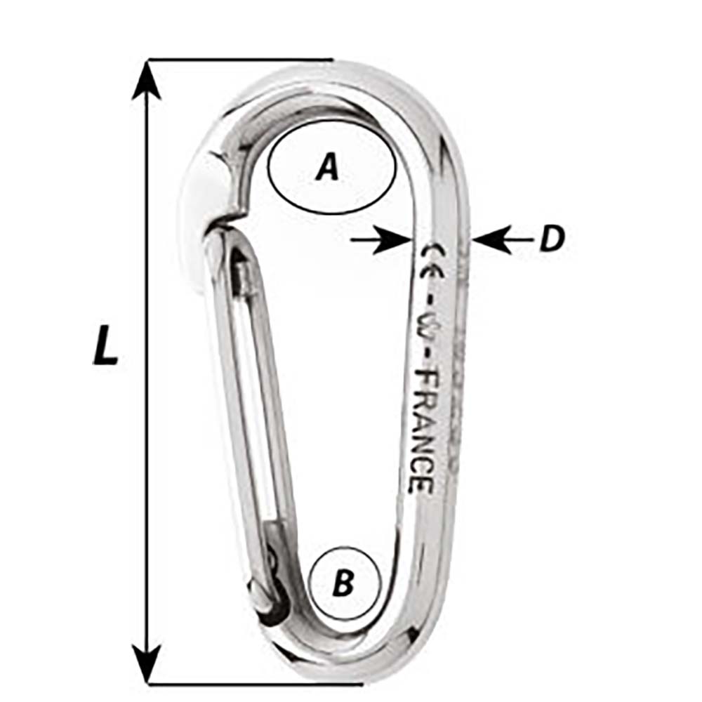 Suncoast Marine and Auto offers Wichard Symmetric Carbin Hook Without Eye - Length 120mm - 15/32" [02337]