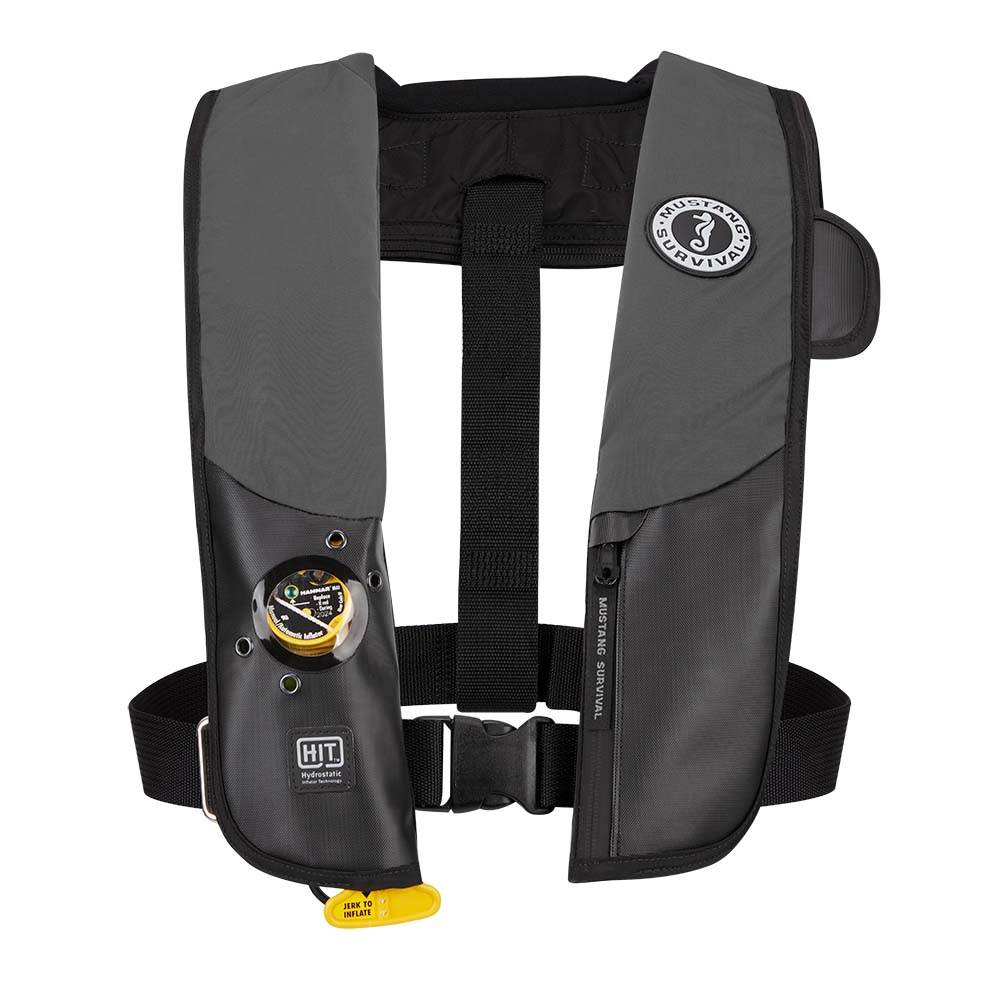 Suncoast Marine and Auto offers Mustang HIT Hydrostatic Inflatable PFD - Grey/Black - Automatic/Manual [MD318302-262-0-202]