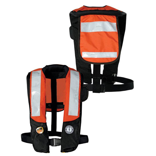 Suncoast Marine and Auto offers Mustang HIT Inflatable PDF w/SOLAS Reflective Tape - Orange/Black - Automatic/Manual [MD3183T2-33-0-101]