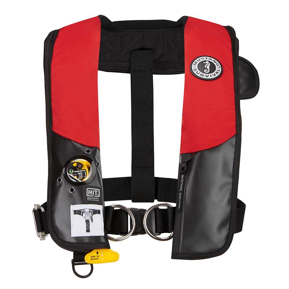 Suncoast Marine and Auto offers Mustang HIT Hydrostatic Inflatable PFD w/Sailing Harness - Red/Black - Automatic/Manual [MD318402-123-0-202]