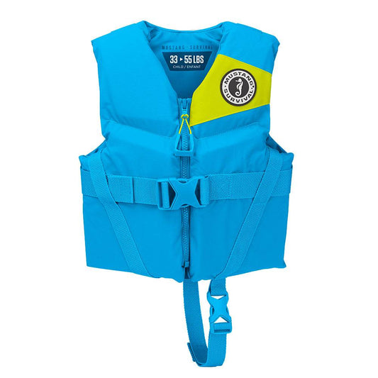 Suncoast Marine and Auto offers Mustang Child REV Foam Vest - Blue - Child [MV3565-268-0-206]