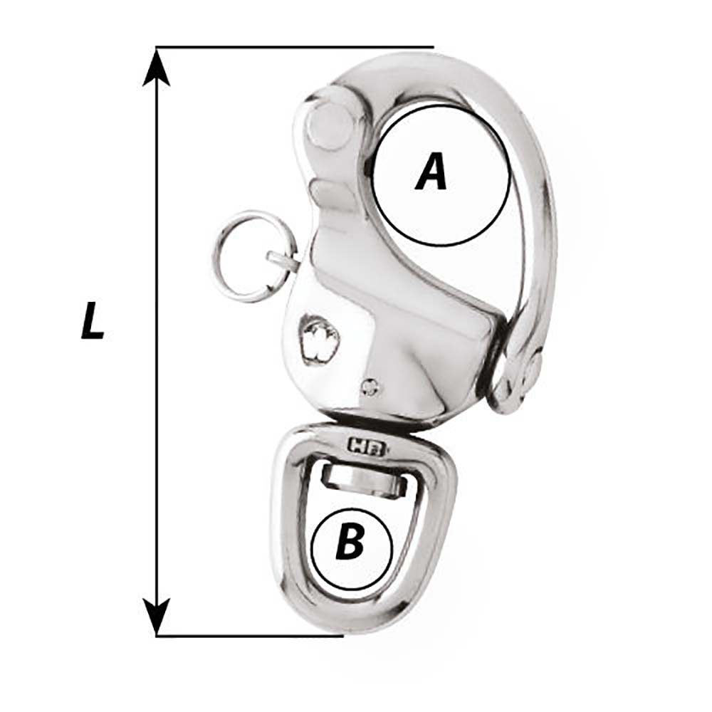 Suncoast Marine and Auto offers Wichard 2-3/4" Snap Shackle w/Swivel Eye - 80mm [02473]