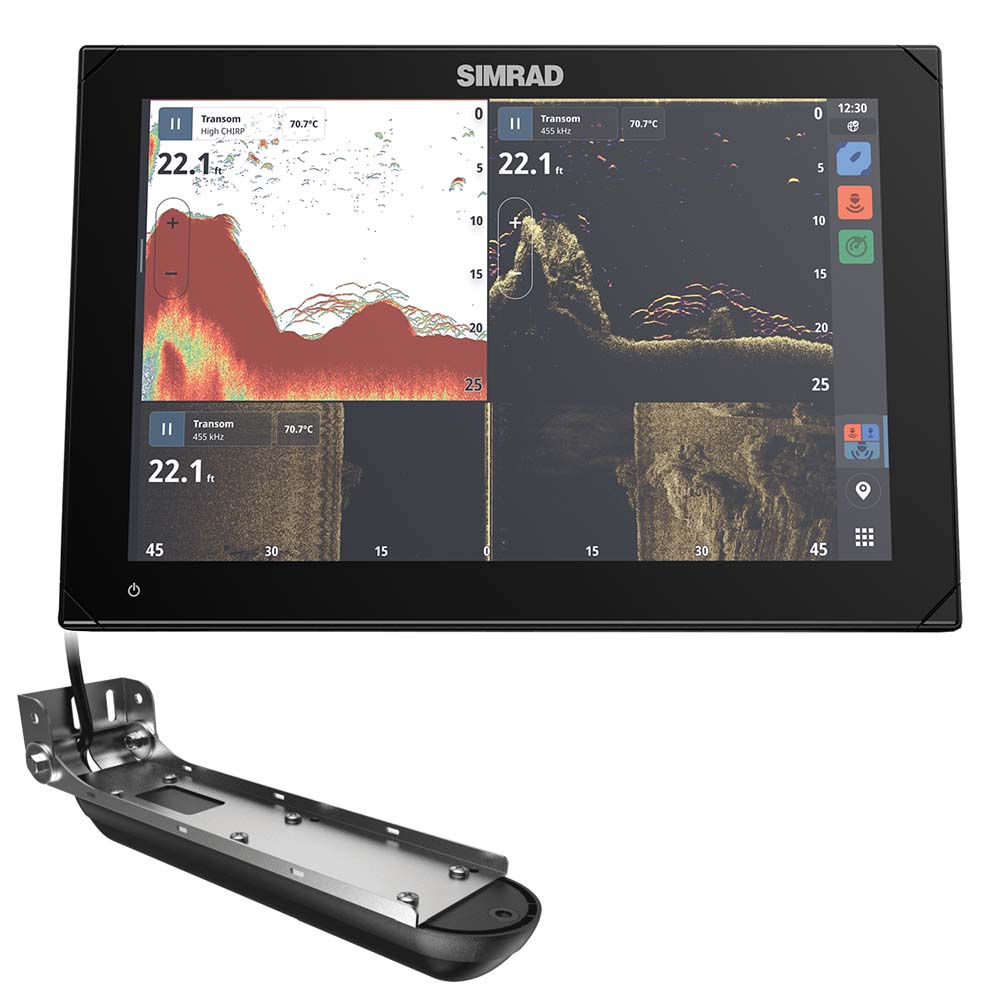 Suncoast Marine and Auto offers Simrad NSX 3012 12" Combo Chartplotter Fishfinder w/Active Imaging 3-in-1 Transducer [000-15367-001]