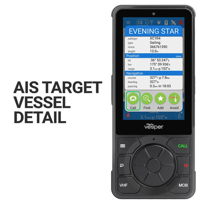 Suncoast Marine and Auto offers Vesper Cortex H1P Portable/Wireless/Rechargeable Handset w/Charging Cradle [010-02816-10]