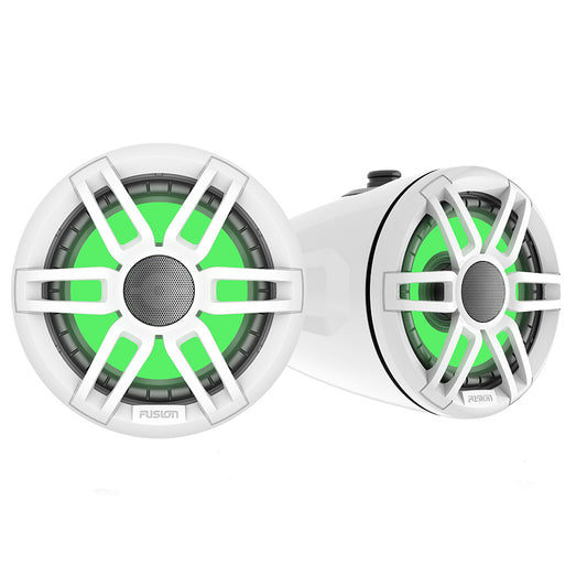 Suncoast Marine and Auto offers Fusion XS Series - 6.5" Marine Wake Tower Speakers w/RGB - White [010-02583-00]