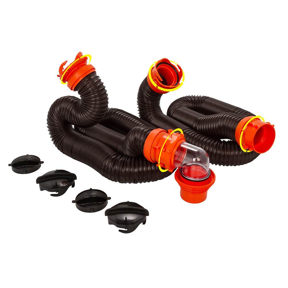 Suncoast Marine and Auto offers Camco RhinoFLEX 20 Sewer Hose Kit w/4 In 1 Elbow Caps [39741]