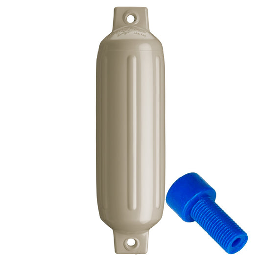 Suncoast Marine and Auto offers Polyform G-2 Twin Eye Fender 4.5" x 15.5" - Sand w/Adapter [G-2-SAND]