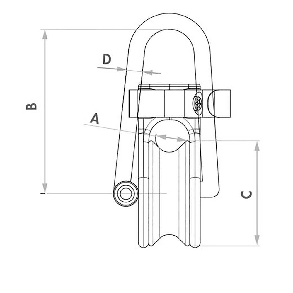 Suncoast Marine and Auto offers Wichard Soft Snatch Block - 10mm Rope Size [36010]