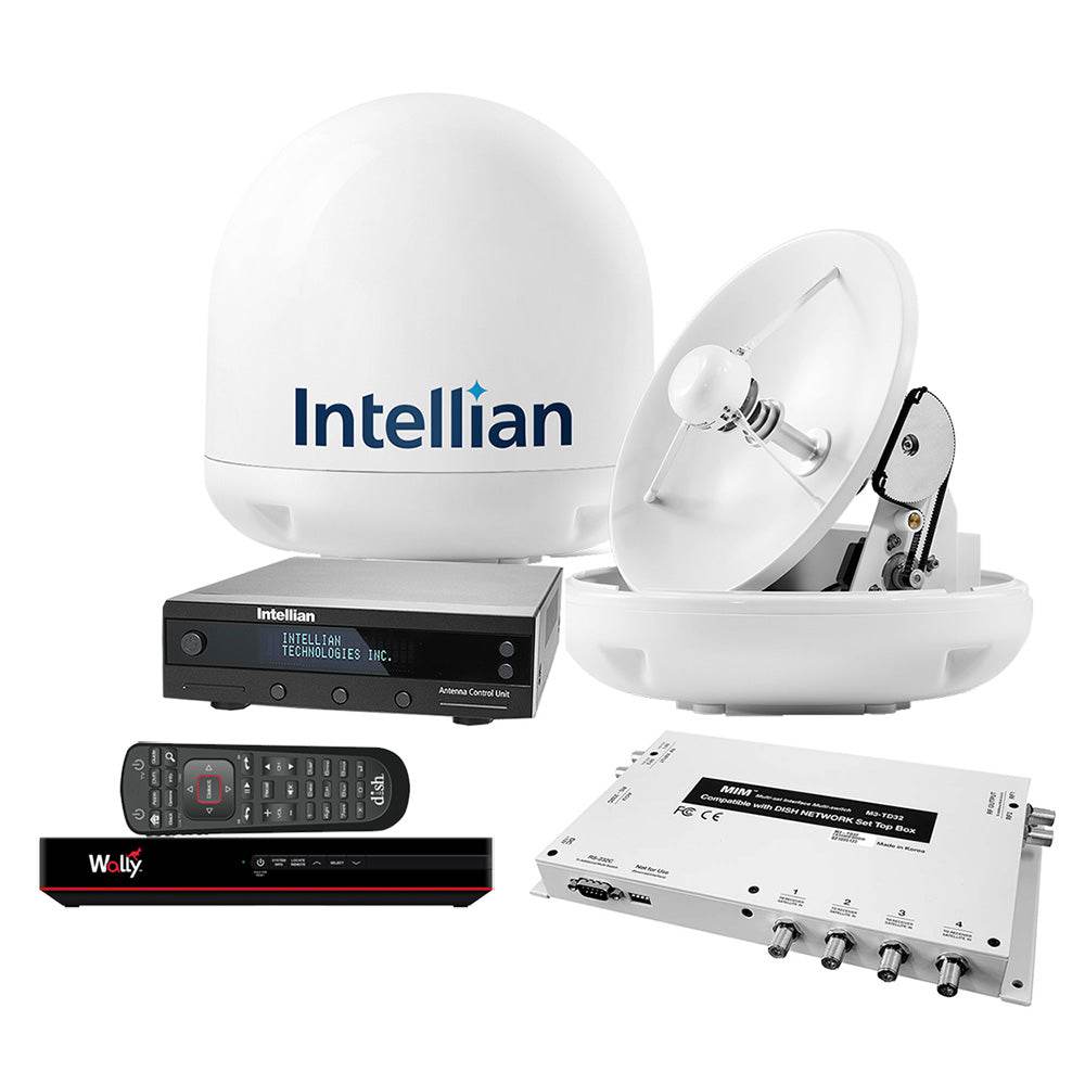 Suncoast Marine and Auto offers Intellian i3 US System w/DISH/Bell MIM-2 (w/3M RG6 Cable) 15M RG6 Cable DISH HD Wally Receiver [B4-309DNSB2]