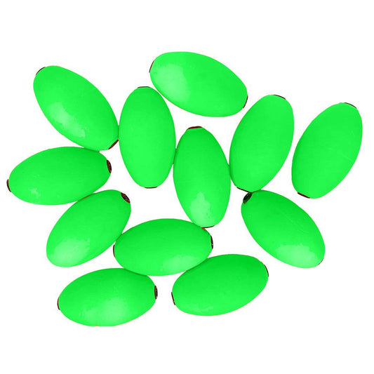 Suncoast Marine and Auto offers Tigress Oval Kite Floats - Green *12-Pack [88961-2]