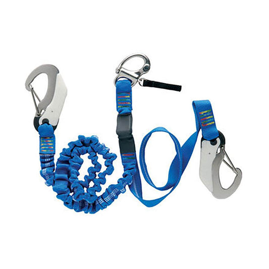 Suncoast Marine and Auto offers Wichard Double Releasable Elastic Tether Fixed Line w/3 Hooks [07008]