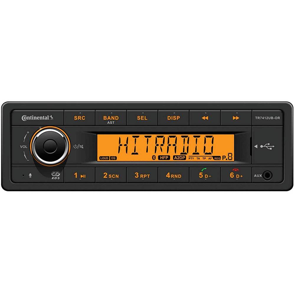 Suncoast Marine and Auto offers Continental Stereo w/AM/FM/BT/USB - 12V [TR7412UB-OR]