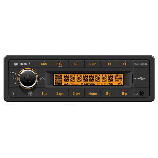 Suncoast Marine and Auto offers Continental Stereo w/AM/FM/BT/USB/PA System Capable - 12V [TR4512UBA-OR]