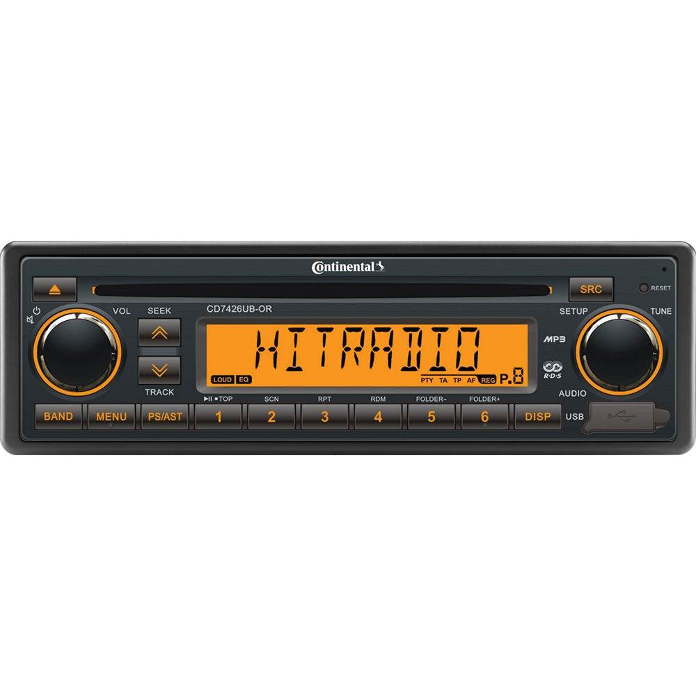 Suncoast Marine and Auto offers Continental Stereo w/CD/AM/FM/BT/USB - 24V [CD7426UB-OR]