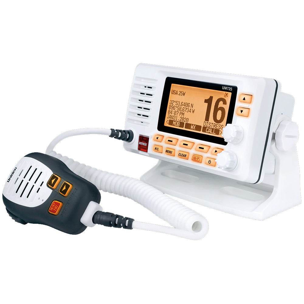 Suncoast Marine and Auto offers Uniden UM725 Fixed Mount Marine VHF Radio w/GPS - White [UM725G]