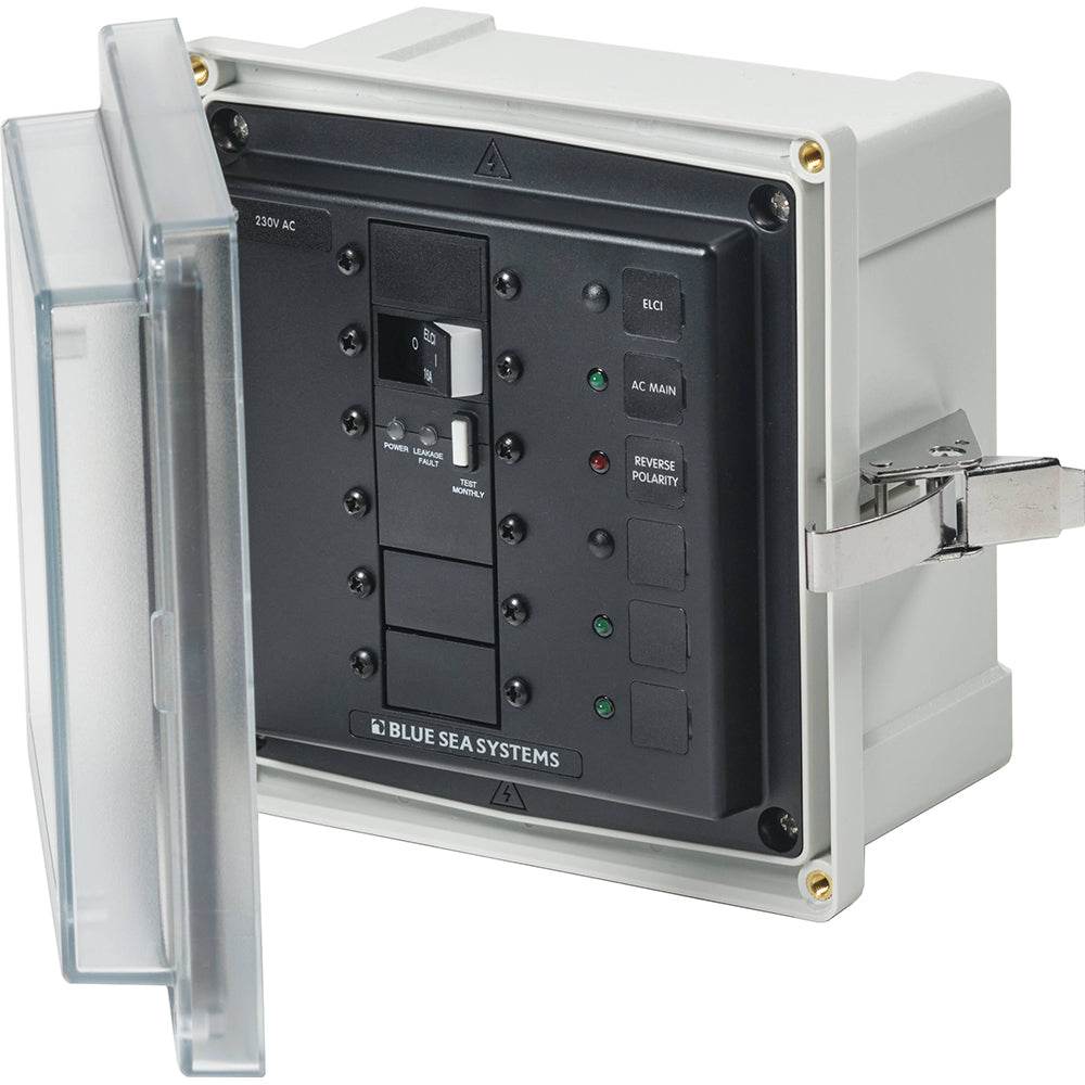 Suncoast Marine and Auto offers Blue Sea 3121 - SMS Panel Enclosure w/ELCI (16A) 3 Blanks - 230V AC [3121]