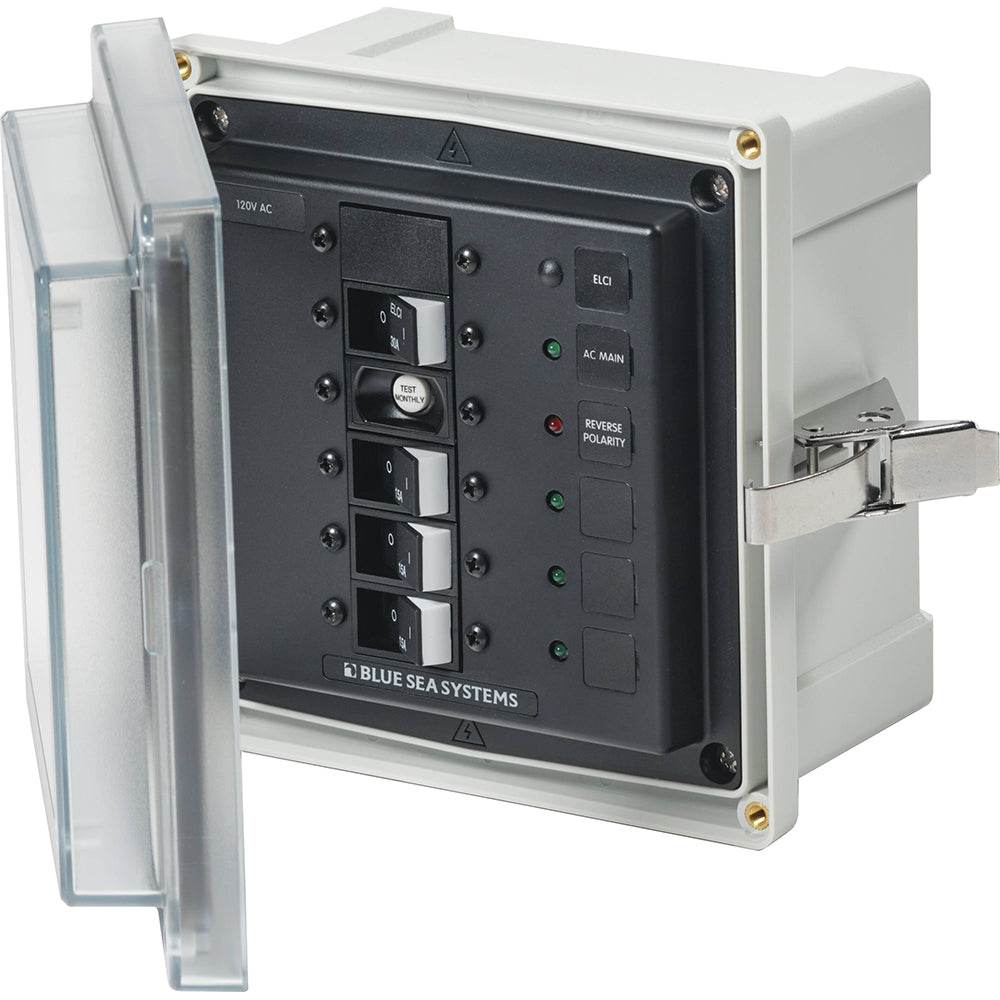 Suncoast Marine and Auto offers Blue Sea 3128 - SMS Panel Enclosure w/ELCI (30A) 3 Branch (15A) - 120V AC [3128]