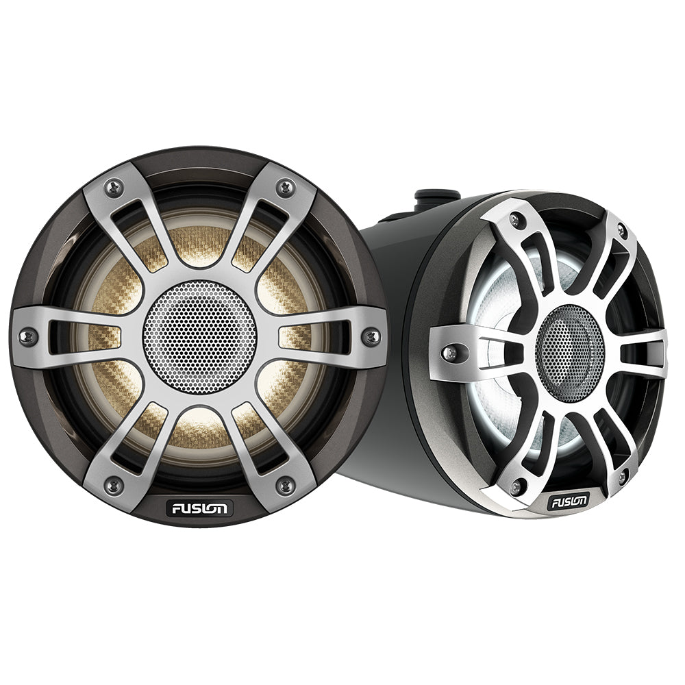 Suncoast Marine and Auto offers Fusion Signature Series 3i 6.5" Wake Tower CRGBW Speakers - Black [010-02771-51]