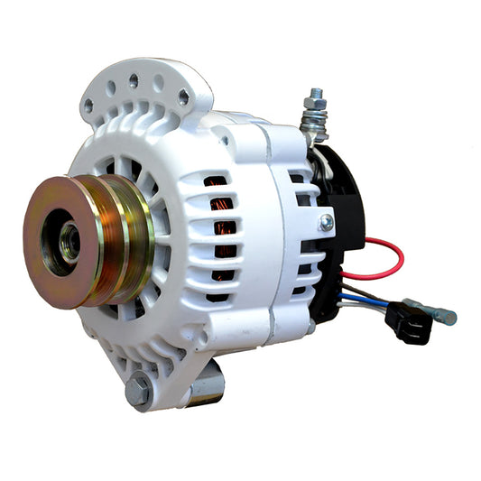 Suncoast Marine and Auto offers Balmar Alternator 120 AMP 12V 1-2" Single Foot Spindle Mount Dual Vee Pulley w/Isolated Ground [621-120-DV]