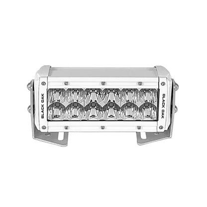 Suncoast Marine and Auto offers Black Oak Pro Series 3.0 Double Row 6" LED Light Bar - Combo Optics - White Housing [6CM-D5OS]