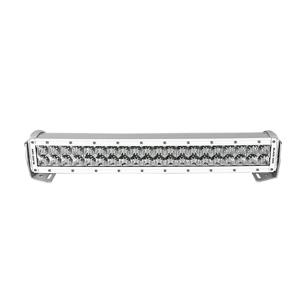 Suncoast Marine and Auto offers Black Oak Pro Series 3.0 Curved Double Row 20" LED Light Bar - Combo Optics - White Housing [20CCM-D5OS]