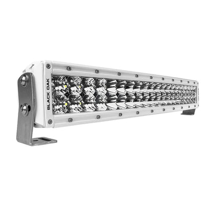 Suncoast Marine and Auto offers Black Oak Pro Series 3.0 Curved Double Row 20" LED Light Bar - Combo Optics - White Housing [20CCM-D5OS]