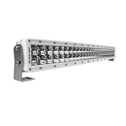 Suncoast Marine and Auto offers Black Oak Pro Series 3.0 Curved Double Row 30" LED Light Bar - Combo Optics - White Housing [30CCM-D5OS]