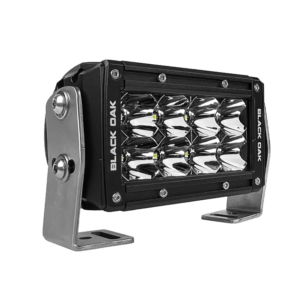 Suncoast Marine and Auto offers Black Oak Pro Series 3.0 Double Row 4" LED Light Bar - Spot Optics - Black Housing [4S-D5OS]