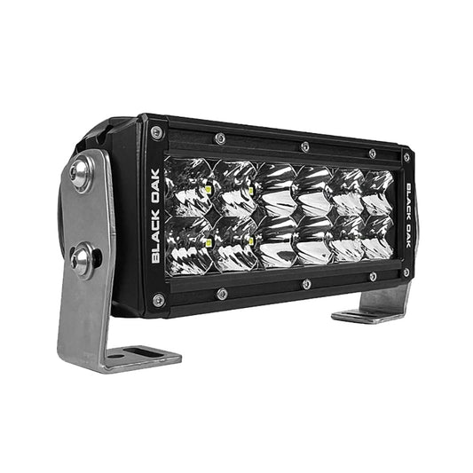 Suncoast Marine and Auto offers Black Oak Pro Series 3.0 Double Row 6" LED Light Bar - Combo Optics - Black Housing [6C-D5OS]