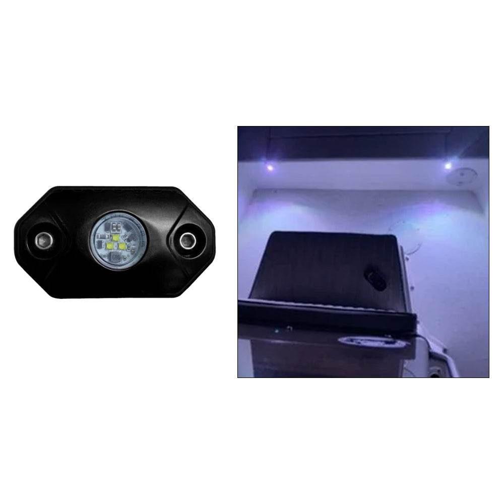 Suncoast Marine and Auto offers Black Oak Rock Accent Light - White - Black Housing [RL-W]