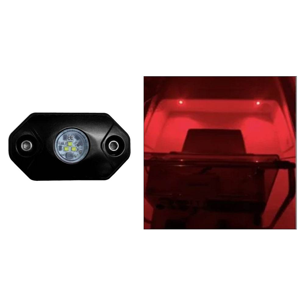 Suncoast Marine and Auto offers Black Oak Rock Accent Light - Red - Black Housing [RL-R]