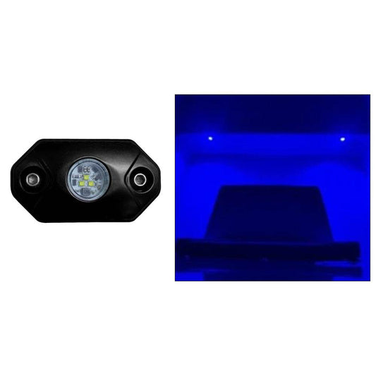 Suncoast Marine and Auto offers Black Oak Rock Accent Light - Blue - Black Housing [RL-B]