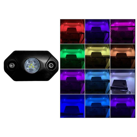 Suncoast Marine and Auto offers Black Oak Rock Accent Light - RGB - Black Housing [RL-RGB]