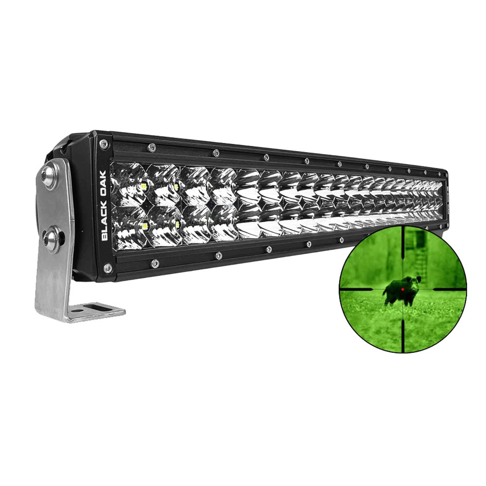 Suncoast Marine and Auto offers Black Oak Pro Series 3.0 Double Row Combo Infrared 20" 850nm LED Light Bar - Black Housing [20IR-850]