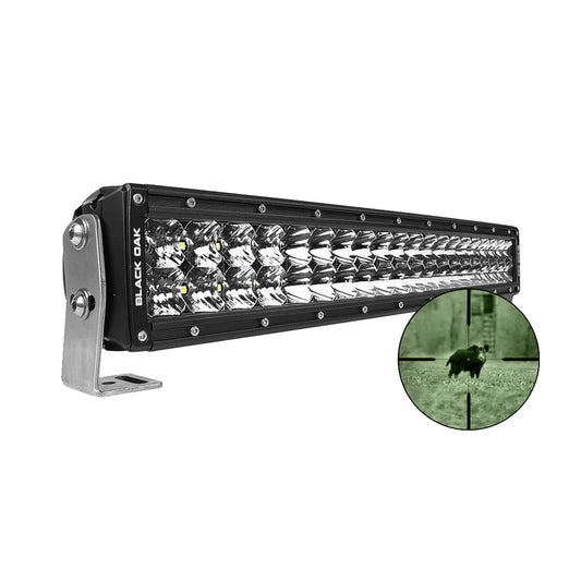 Suncoast Marine and Auto offers Black Oak Pro Series Double Row Combo Infrared 20" 940nm Light Bar - Black [20IR-940]