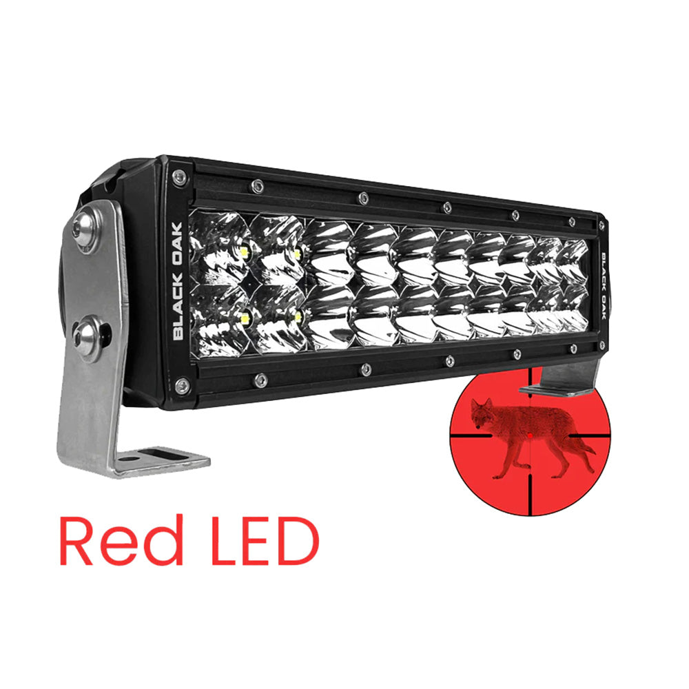 Suncoast Marine and Auto offers Black Oak 10" Red LED Predator Hunting Light Bar - Combo Optics - Black Housing - Pro Series 3.0 [10R-D3OS]