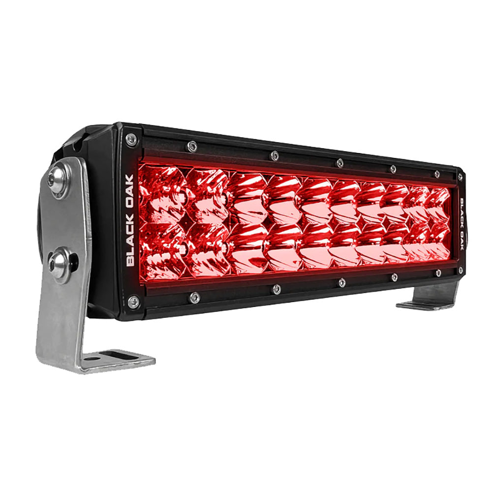 Suncoast Marine and Auto offers Black Oak 10" Red LED Predator Hunting Light Bar - Combo Optics - Black Housing - Pro Series 3.0 [10R-D3OS]