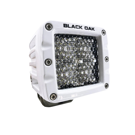 Suncoast Marine and Auto offers Black Oak 2" Marine LED Pod Light - Diffused Optics - White Housing - Pro Series 3.0 [2DM-POD10CR]