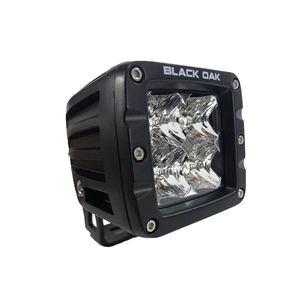 Suncoast Marine and Auto offers Black Oak 2" LED Pod Light - Flood Optics - Black Housing - Pro Series 3.0 [2F-POD10CR]