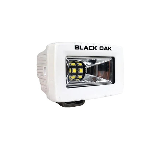 Suncoast Marine and Auto offers Black Oak 2" Marine Spreader Light - Scene Optics - White Housing - Pro Series 3.0 [2-MS-S]