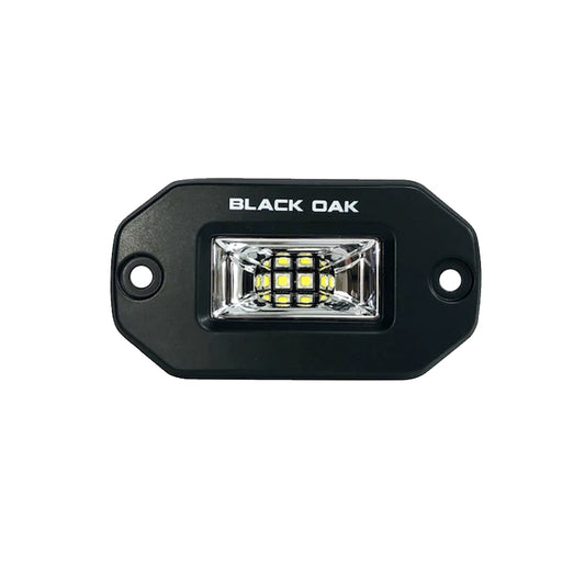 Suncoast Marine and Auto offers Black Oak 2" Marine Flush Mount Spreader Light - Black Housing - Pro Series 3.0 [2FSLB-S]