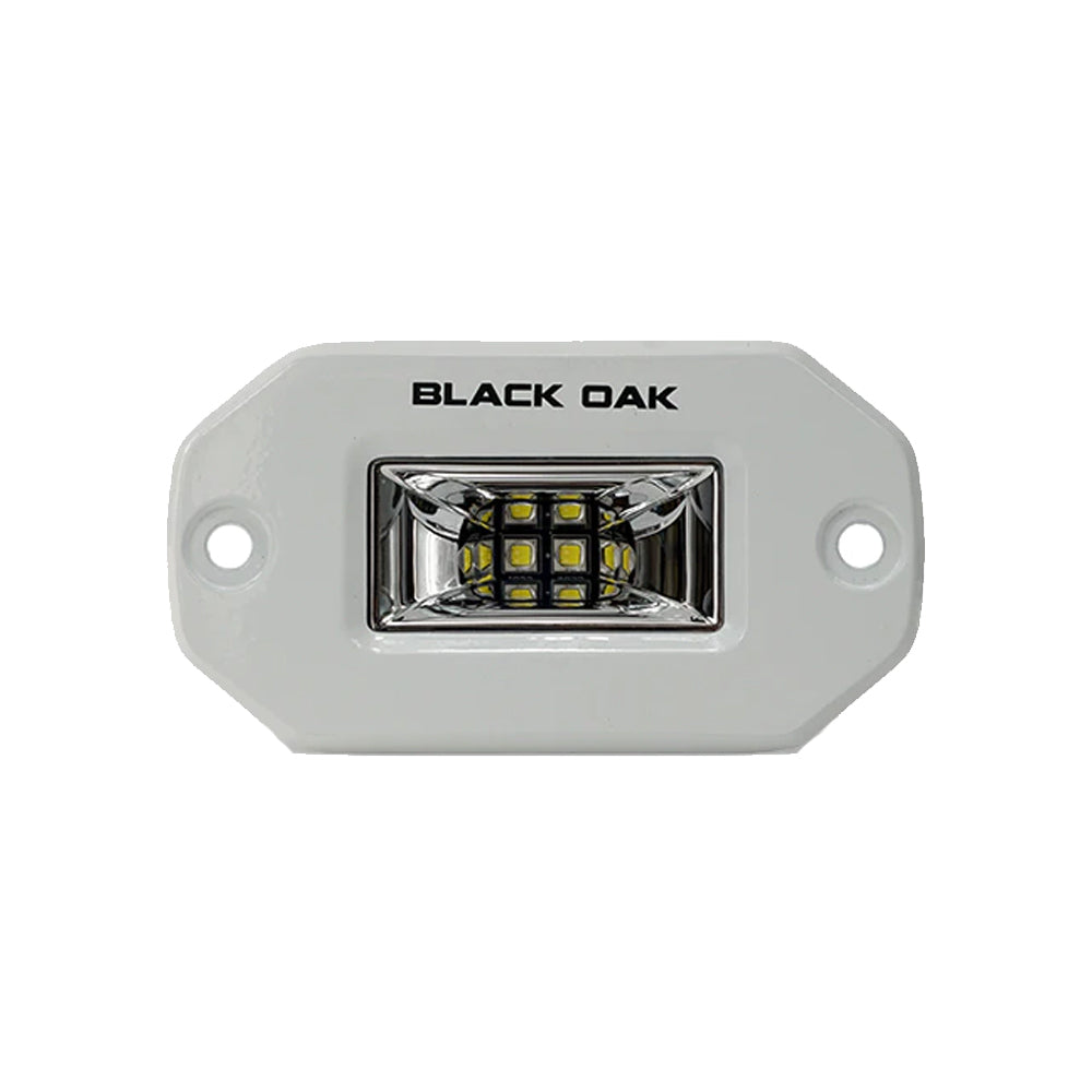 Suncoast Marine and Auto offers Black Oak 2" Marine Flush Mount Spreader Light - White Housing - Pro Series 3.0 [2FSL-SRPOD10CR]