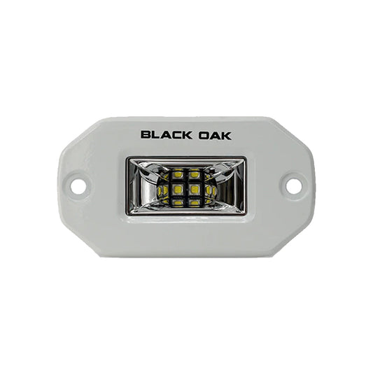 Suncoast Marine and Auto offers Black Oak 2" Marine Flush Mount Spreader Light - White Housing - Pro Series 3.0 [2FSL-SRPOD10CR]