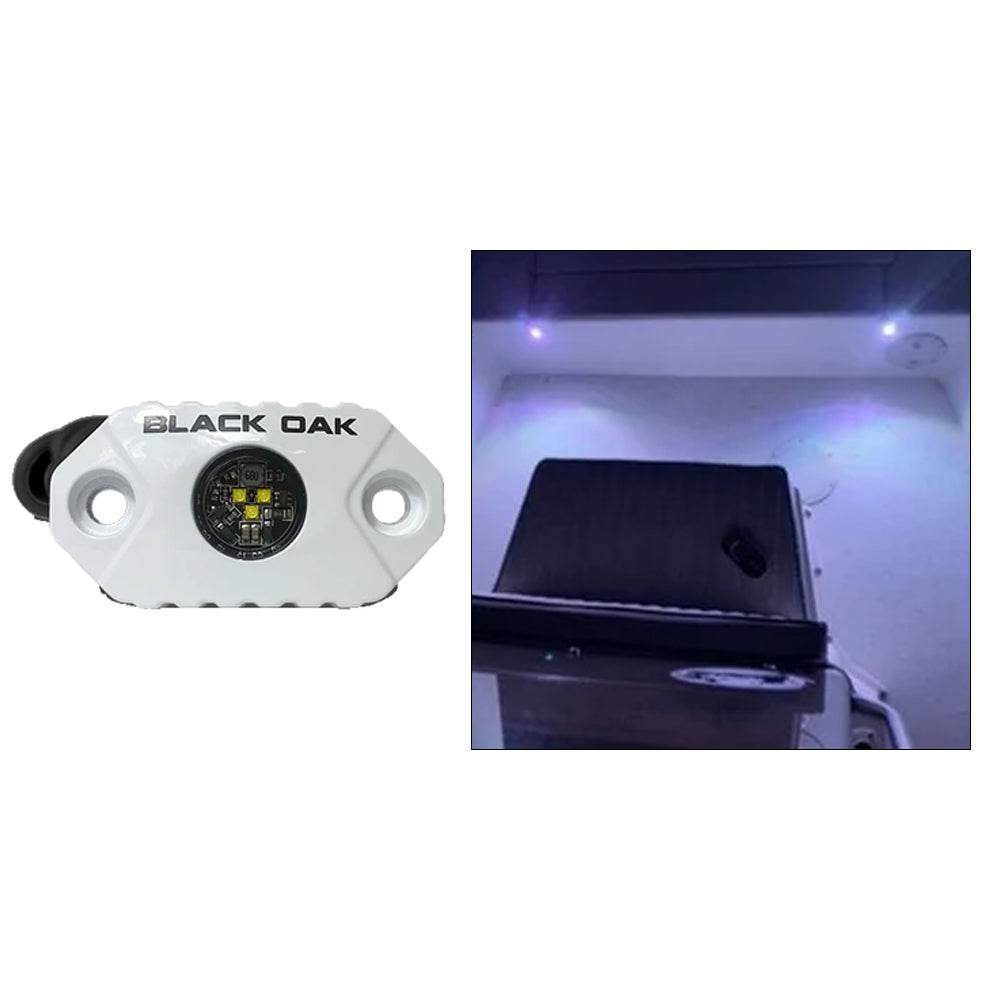 Suncoast Marine and Auto offers Black Oak Rock Accent Light - White LEDs - White Housing [MAL-W]