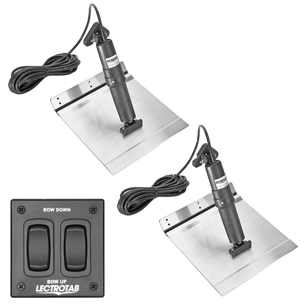 Suncoast Marine and Auto offers Lectrotab XKA Aluminum Alloy Trim Tab Kit w/Rocker Switch - 9 x 9 [XKAF9X9A]