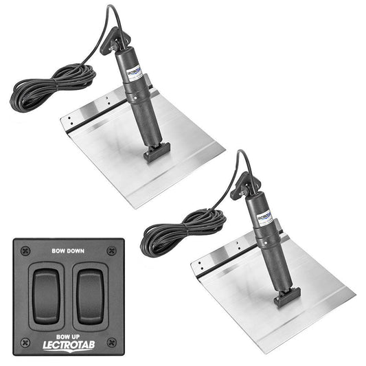 Suncoast Marine and Auto offers Lectrotab XKA Aluminum Alloy Trim Tab Kit w/Rocker Switch - 9 x 12 [XKAF9X12A]