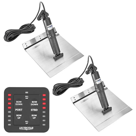 Suncoast Marine and Auto offers Lectrotab XKA Aluminum Alloy Trim Tab Kit w/One-Touch Control - 9 x 9 [XKASL9X9A]