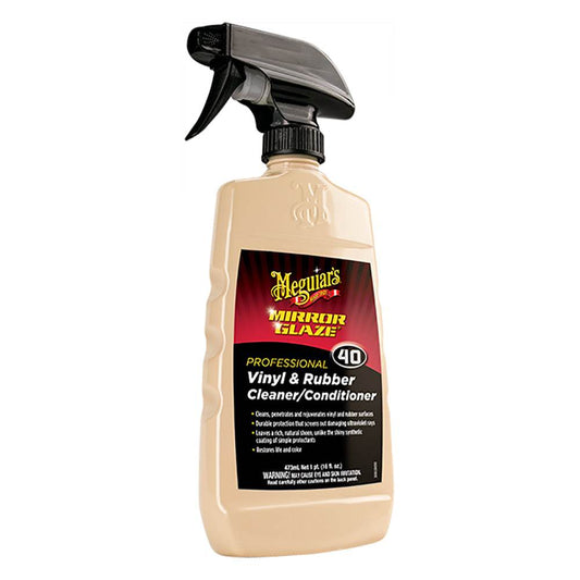 Suncoast Marine and Auto offers Meguiars M40 Mirror Glaze Vinyl Rubber Cleaner Conditioner - 16oz [M4016]