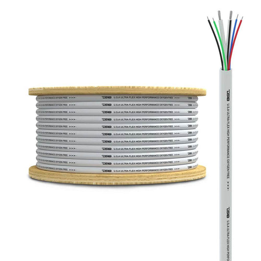 Suncoast Marine and Auto offers DS18 Marine Tinned OFC 18GA RGB Wire w/16GA Speaker Wire - 100 Spool [MOFC16/18GA-100SWRGB]